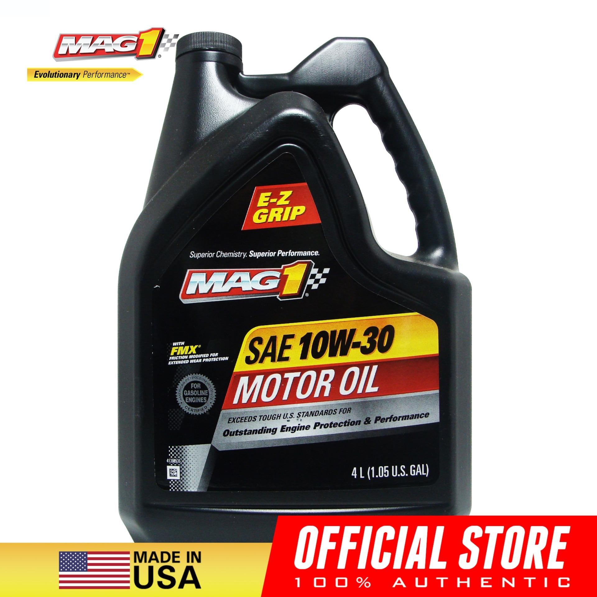 MAG 1 10W30 API SN Certified Motor Oil for Gasoline Engines 4L PN#63577