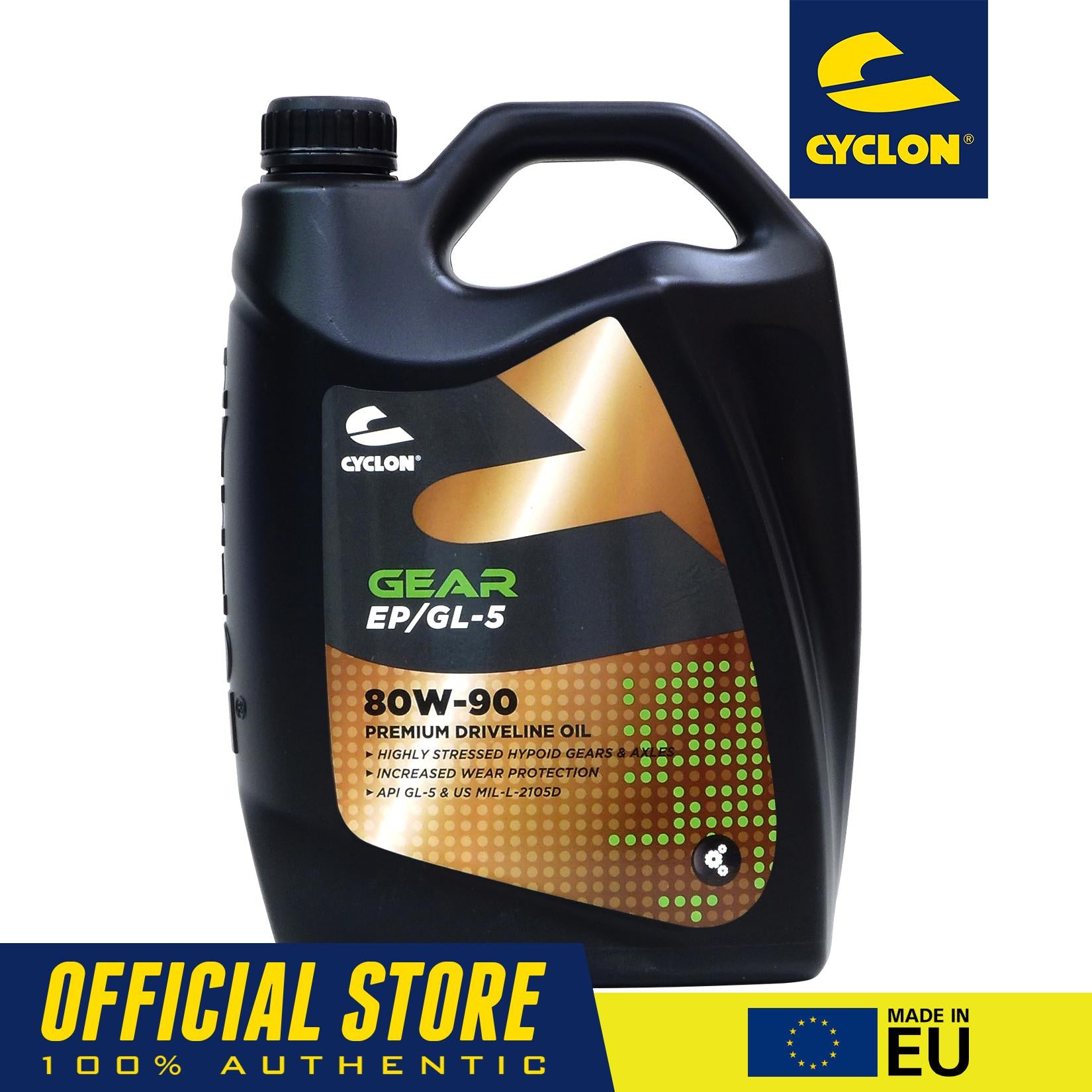 CYCLON Gear EP GL-5 80W90 Premium Gear Oil 4L PN#JE02508