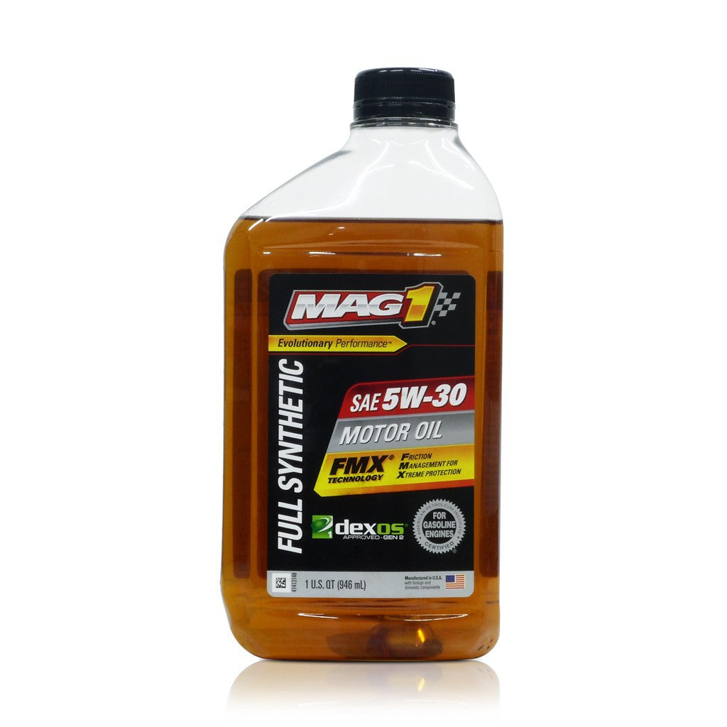 MAG 1 5W30 GM Dexos1 Licensed API SN Certified Full Synthetic Oil for Gasoline Engines 1qt (946ml)